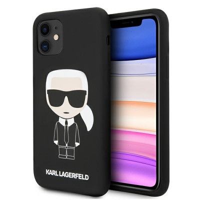 Karl Lagerfeld Silicone Iconic Skal iPhone 11 - Svart