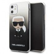Karl Lagerfeld Skal iPhone 11 Gradient Ikonik Karl - Svart