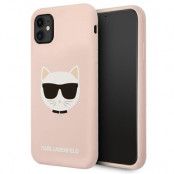Karl Lagerfeld Skal iPhone 11 Silicone Choupette - Ljus Rosa