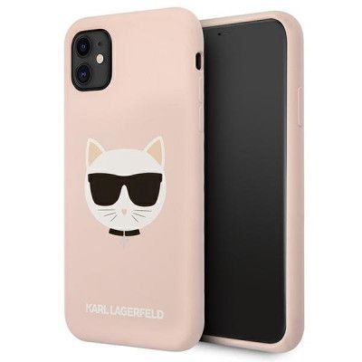 Karl Lagerfeld Skal iPhone 11 Silicone Choupette - Ljus Rosa