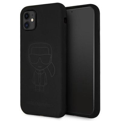 Karl Lagerfeld Skal iPhone 11 Silicone Ikonik Outline - Svart