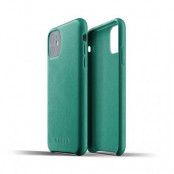 Mujjo Full Leather Case för iPhone 11 - Alpinegrön