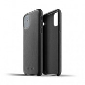 Mujjo Full Leather Case för iPhone 11 - Svart