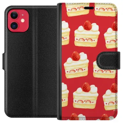 Plånboksfodral till Apple iPhone 11 med Tårta