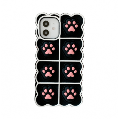 Puppy Paws Pop it Fidget Skal till iPhone 11 - Black