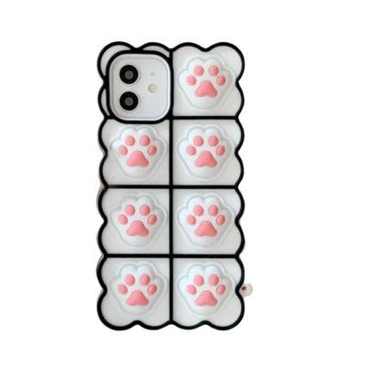 Puppy Paws Pop it Fidget Skal till iPhone 11 - Vit
