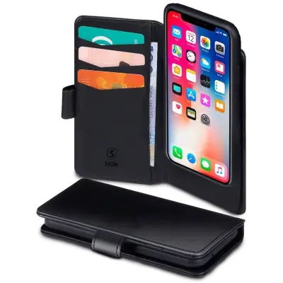 SiGN 2-in-1 Wallet (iPhone 11/XR) - Svart