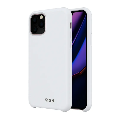 SiGN iPhone 11/XR Skal Liquid Silicone - Vit