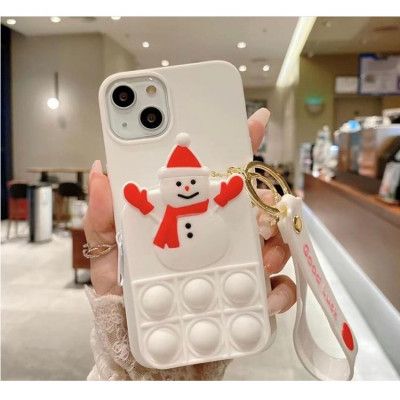 SnowMan Silicone Skal iPhone 11 - Vit