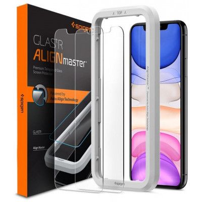 Spigen GLAS.tR AlignMaster - 2-pack (iPhone 11/Xr)