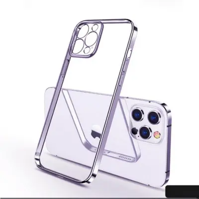 SULADA Ultra Thin TPU Mobilskal med Elektropläterad Ram för iPhone 11 - Lila