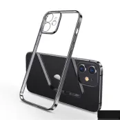 SULADA Ultra Thin TPU Mobilskal med Elektropläterad Ram för iPhone 11 - Svart