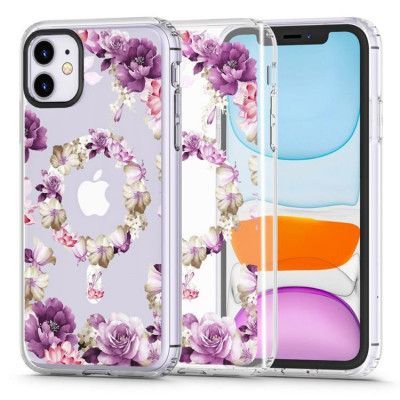 Tech-Protect iPhone 11 Mobilskal Magsafe Magmood - Rose Floral