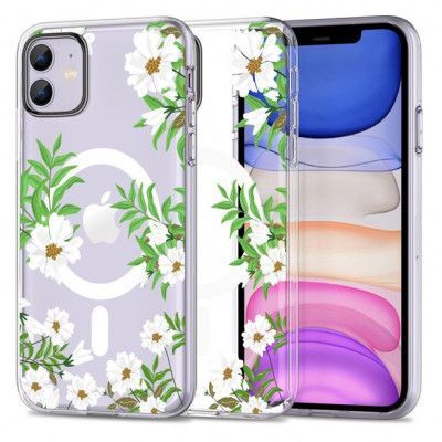 Tech-Protect iPhone 11 Mobilskal Magsafe Mood - Spring Daisy
