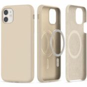 Tech-Protect iPhone 11 Mobilskal Magsafe Silikon - Beige