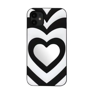 Trolsk Heart Mirror Case (iPhone 11) - Svart