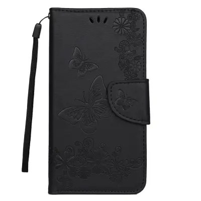 Trolsk Imprint Butterfly Wallet (iPhone 11) - Ljusrosa