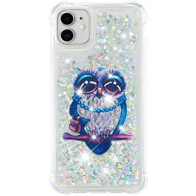 Trolsk Liquid Glitter Case - Owl (iPhone 11)