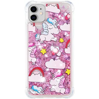 Trolsk Liquid Glitter Case - Unicorn (iPhone 11)