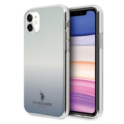 U.S. Polo Assn. Gradient Pattern Collection iPhone 11 Skal Blå