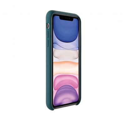 Vivanco Silkon Skal iPhone 11 - Midnatt Grön