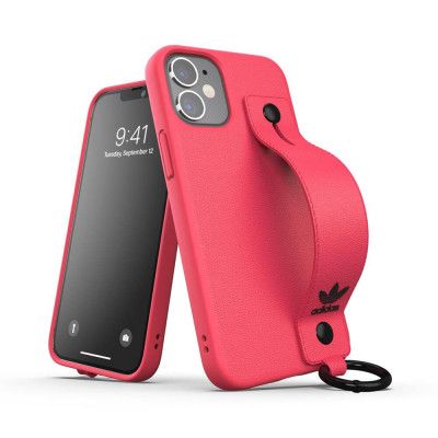 Adidas Hand Strap Skal till iPhone 12 mini signal pink