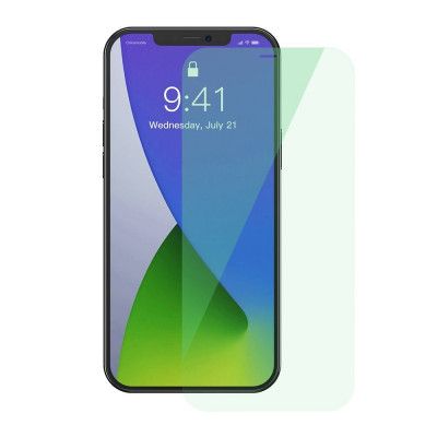 Baseus 2x 0.15 mm Grön Tempered Glas till iPhone 12 mini