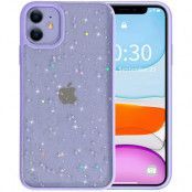 Bling Star Glitter Skal till iPhone 12 Mini - Lila