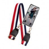 BOOM OF SWEDEN - Halsband mobilskal till iPhone 12 Mini - Belt RedBlack