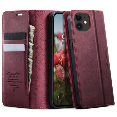 CASEME 033 iPhone 12 mini Fodral RFID-Skydd Röd