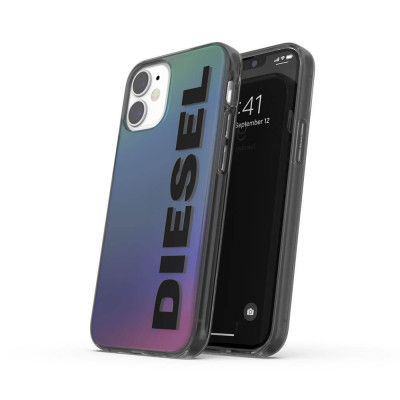 Diesel Snap Holographic med Svart Logo Skal till iPhone 12 mini