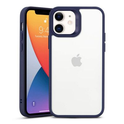 ESR Classic Hybrid Mobilskal iPhone 12 Mini - Blå / Clear