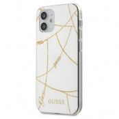 Guess skal iPhone 12 Mini Chain Collection Vit guld