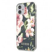 Guess Skal iPhone 12 mini Flower Collection - Navy Blå