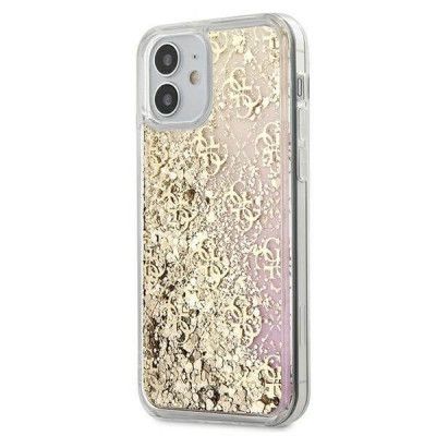 Guess Skal iPhone 12 Mini Gradient Liquid Glitter - Guld