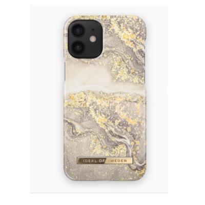 iDeal of Sweden Fashion Skal iPhone 12 Mini - Sparkle Greige Marble