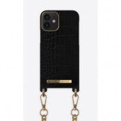 iDeal of Sweden Necklace Case (iPhone 12 mini) - Jet Black Croco