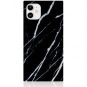 iDecoz Square Case - Marble (iPhone 12 mini) - Svart