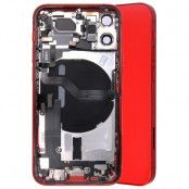 iPhone 12 mini Baksida Original med delar - Röd