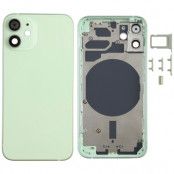 iPhone 12 Mini Komplett Baksida i Glas med Ram - Grön