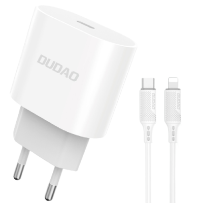 iPhone 12 mini Laddare - 1M Kabel & Väggladdare 20W - Dudao