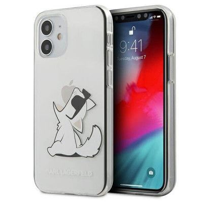 Karl Lagerfeld iPhone 12 Mini Skal Choupette Fun - Transparent
