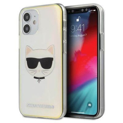 Karl Lagerfeld iPhone 12 Mini Skal Iridescent Choupette - Flerfärgad