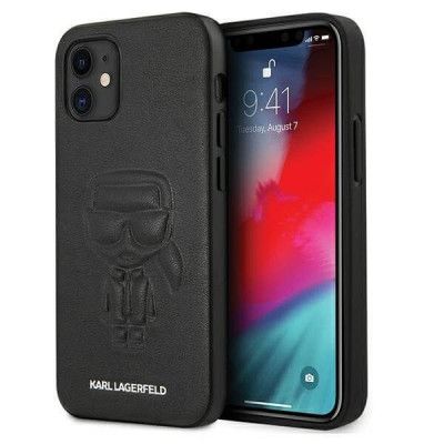 Karl Lagerfeld iPhone 12 Mini Skal Karl Outline - Svart