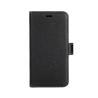 Onsala Mobilfodral Skinn Svart iPhone 12 Mini