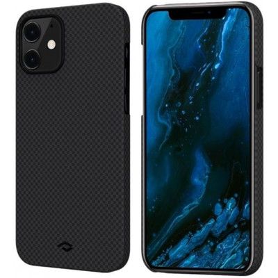 Pitaka MagEZ Plain Case (iPhone 12 mini) - Svart/grå