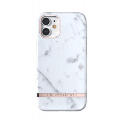 Richmond & Finch Skal till iPhone 12 Mini - Vit Marble