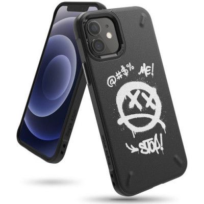 Ringke Onyx Design Skal iPhone 12 Mini - Svart Graffiti