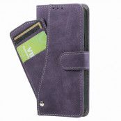 Rotary Card Holder Plånboksfodral iPhone 12 Mini - Lila