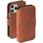 Krusell iPhone 12 Mini Plånboksfodral Äkta Läder - Cognac